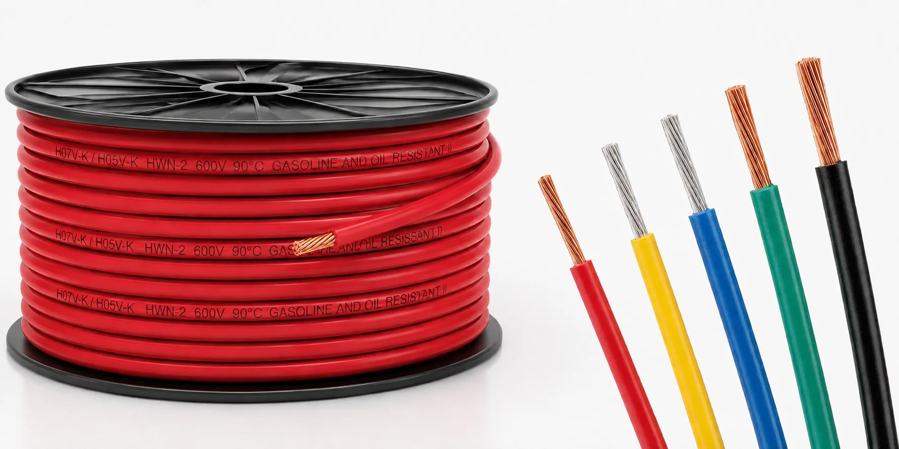 European H05V-K and H07V building wires