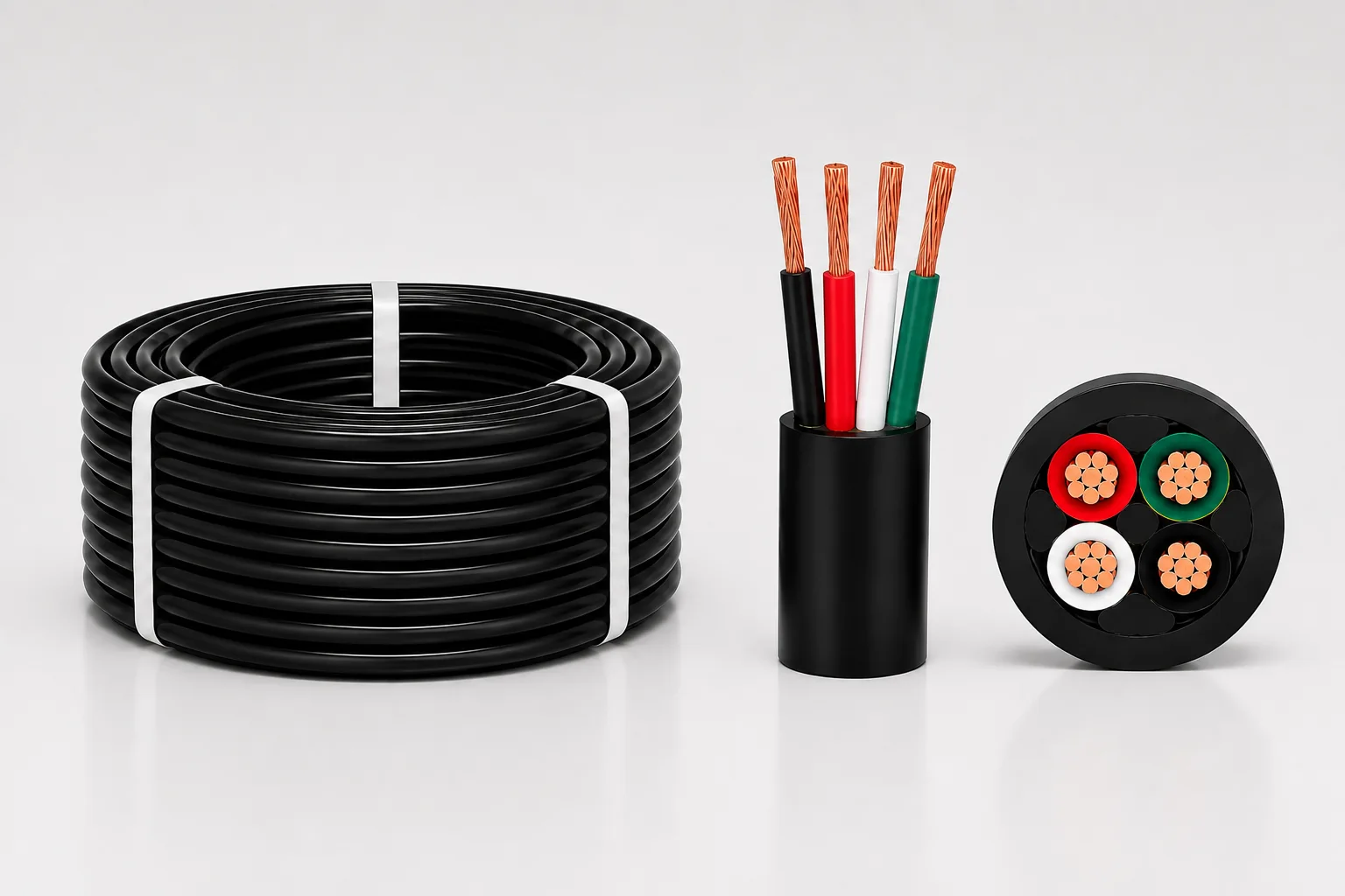 Flexible industrial cable and multi-core construction
