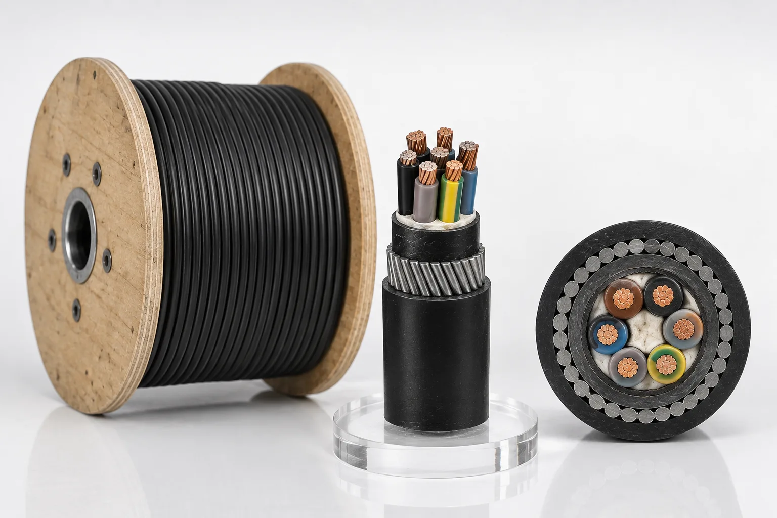 BS 5467 multicore control cable with armoured cable construction